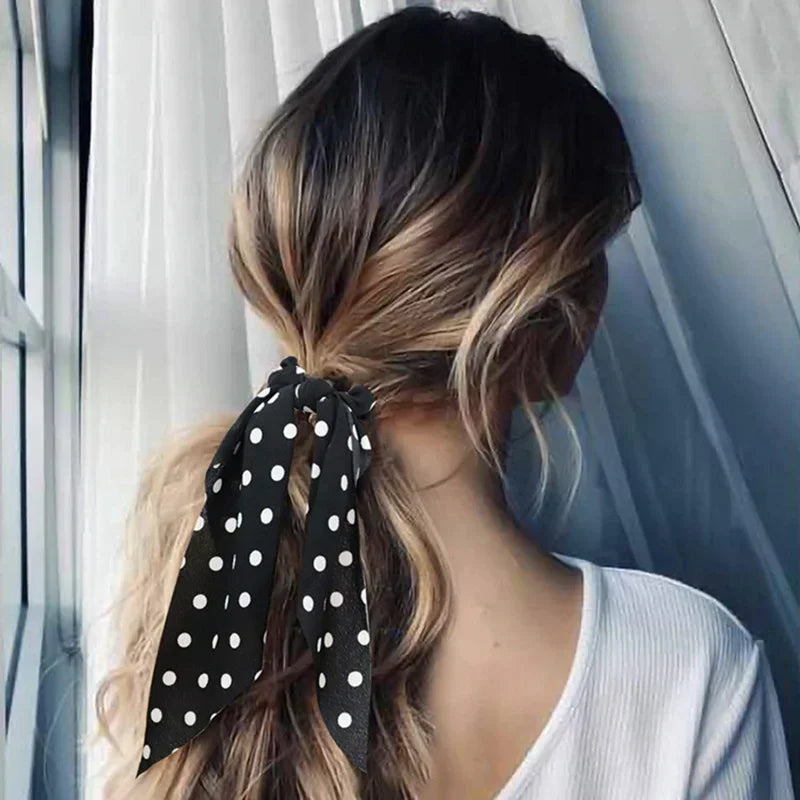 Satin Scrunchie Scarf - Piña Colada