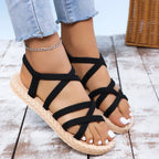 Minimalist EVA Platform Flat Sandals - Piña Colada