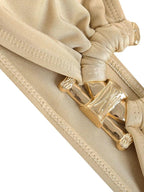 Solid Ring Detail Bikini Set - Piña Colada