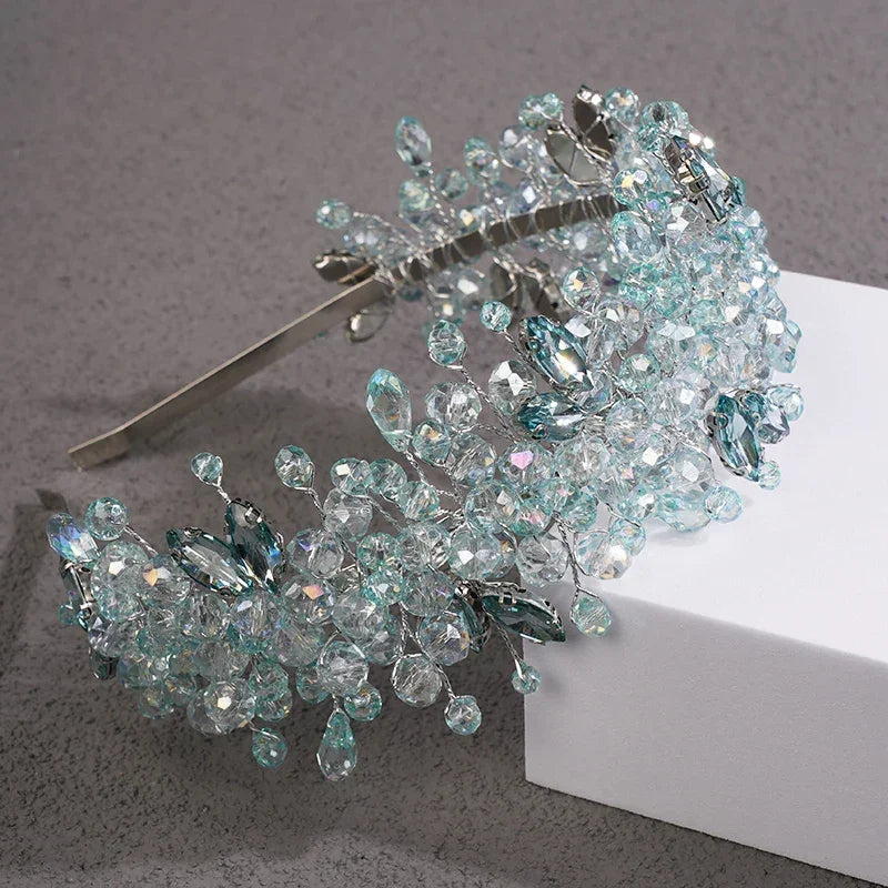 Handmade Rhinestones Tiaras - Piña Colada