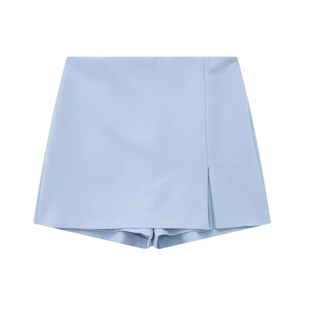 Front Slit Shorts - Piña Colada