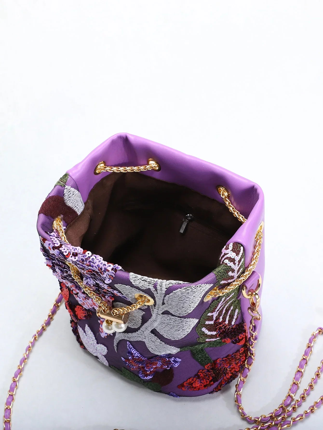 New Artistic Shoulder Bag Women Fashionable Sequins Crossbody - Piña Colada