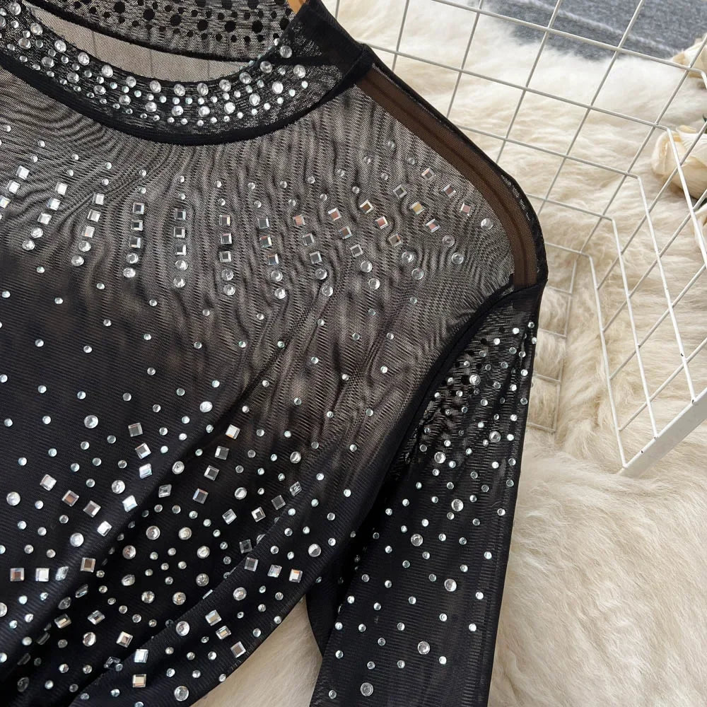 Sculpted Glow Geometric Bodysuit - Piña Colada