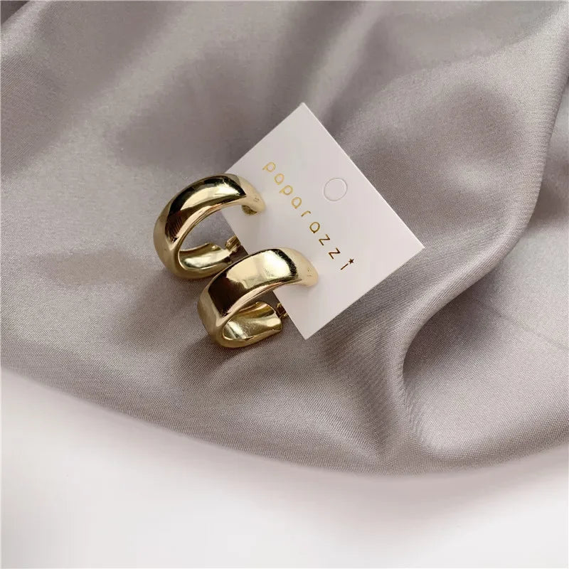 Pearl Hoop Earrings Set - Piña Colada