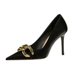 Thin High Heels Shallow Pointed - Piña Colada