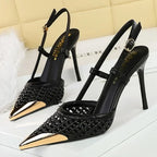 Mesh Open Heel Shoes - Piña Colada