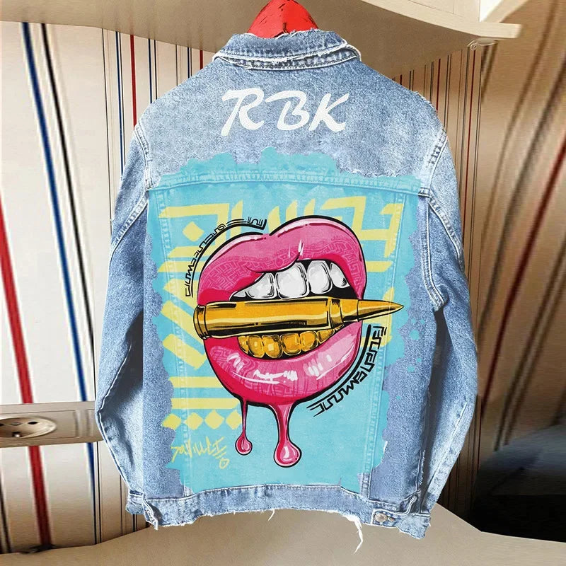 Denim Jacket Girl - Piña Colada