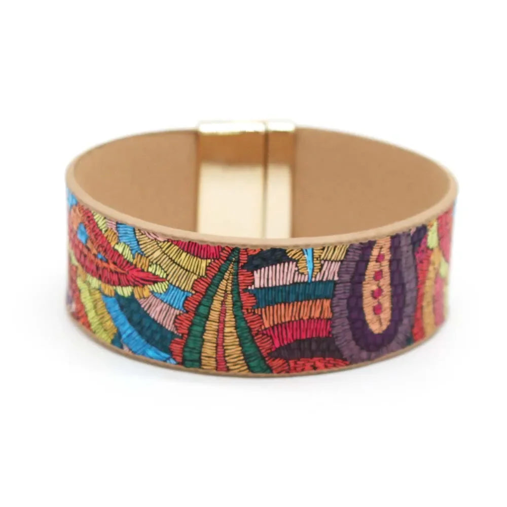Wrap Leather Bracelet - Piña Colada