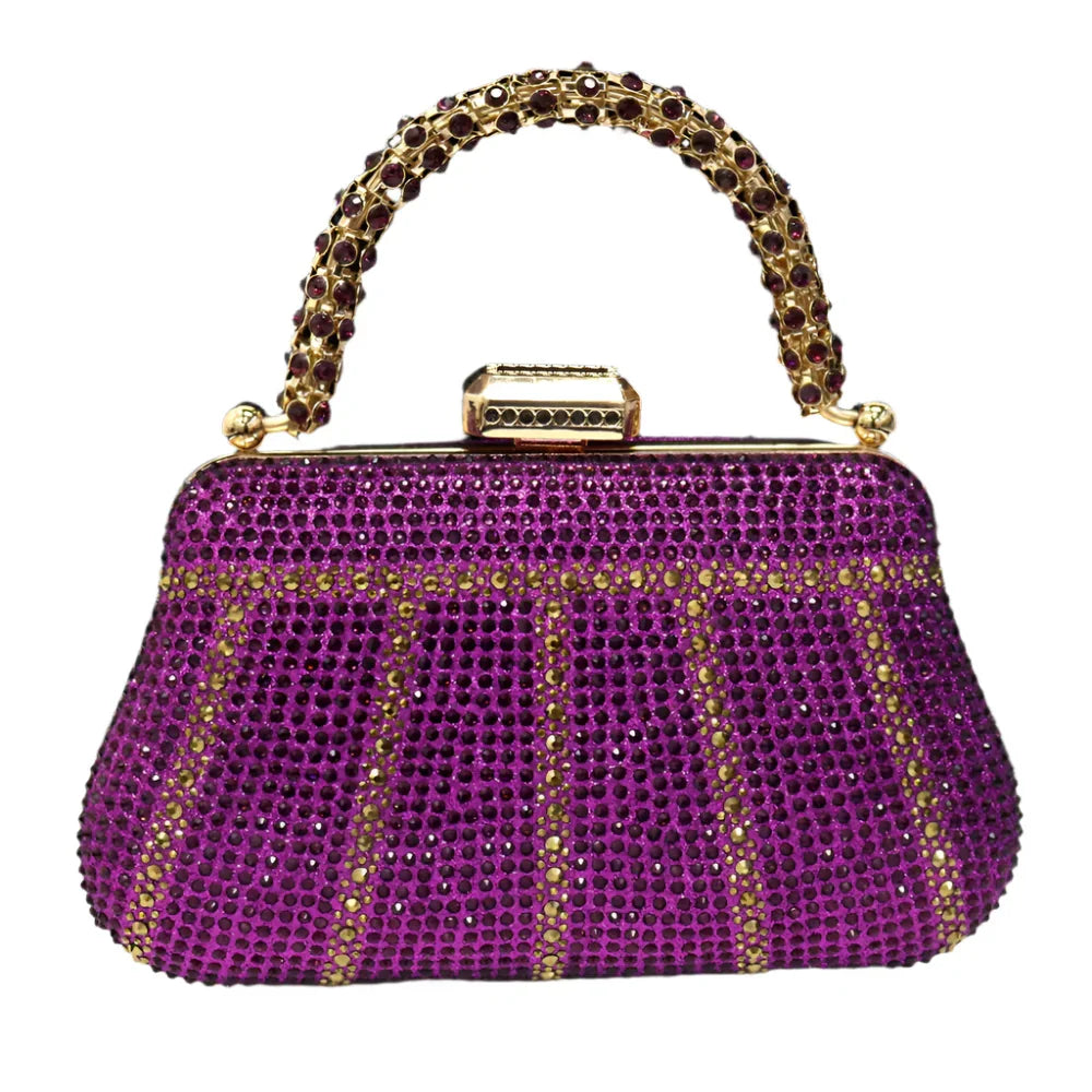 CLUTCH GLITTER BAG FOR EVENING - Piña Colada