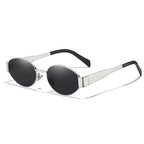 UV400 Sun Glasses Alloy Oval Eyewear - Piña Colada
