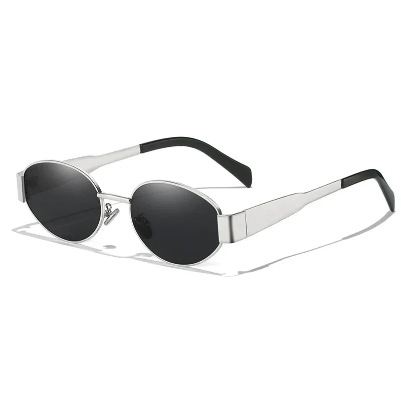 UV400 Sun Glasses Alloy Oval Eyewear - Piña Colada