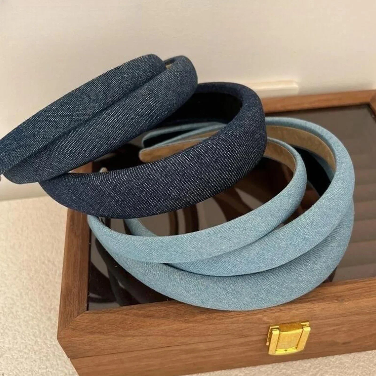 Headband Denim - Piña Colada