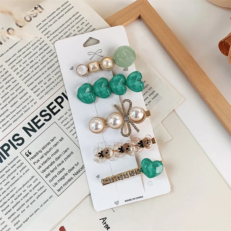 Trendy Geometric Hairpins for Women - Piña Colada