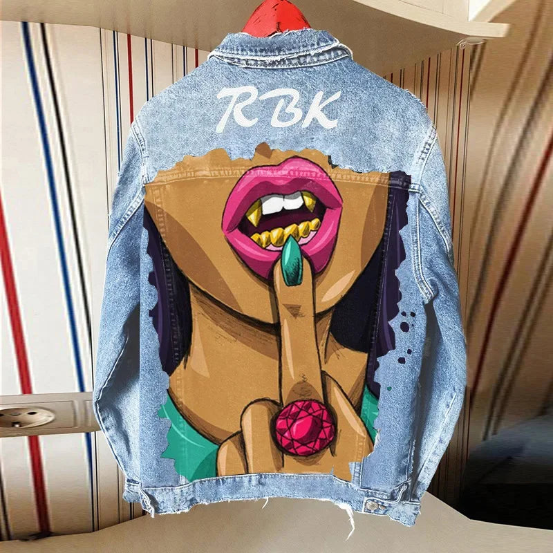 Denim Jacket Girl - Piña Colada