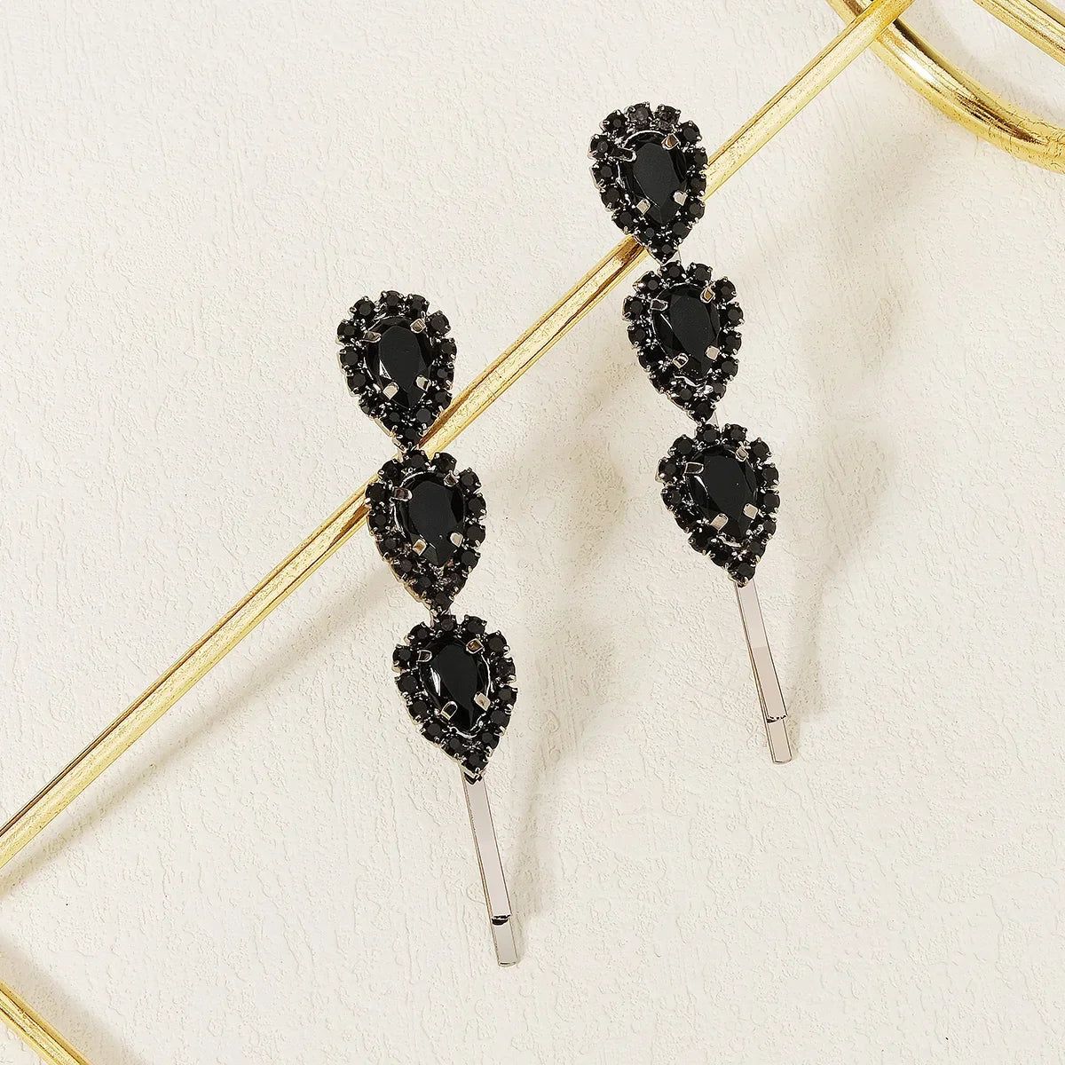 Clear Crystal Hair Pins - Piña Colada