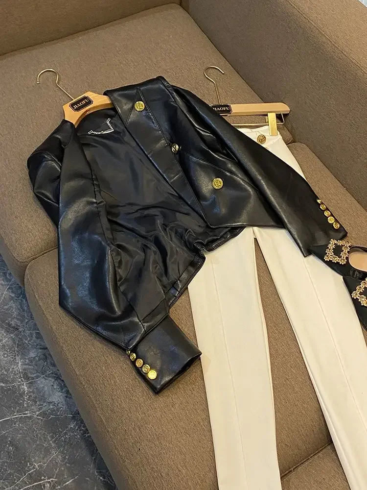 Slim-Fit Office Lady Jacket - Piña Colada