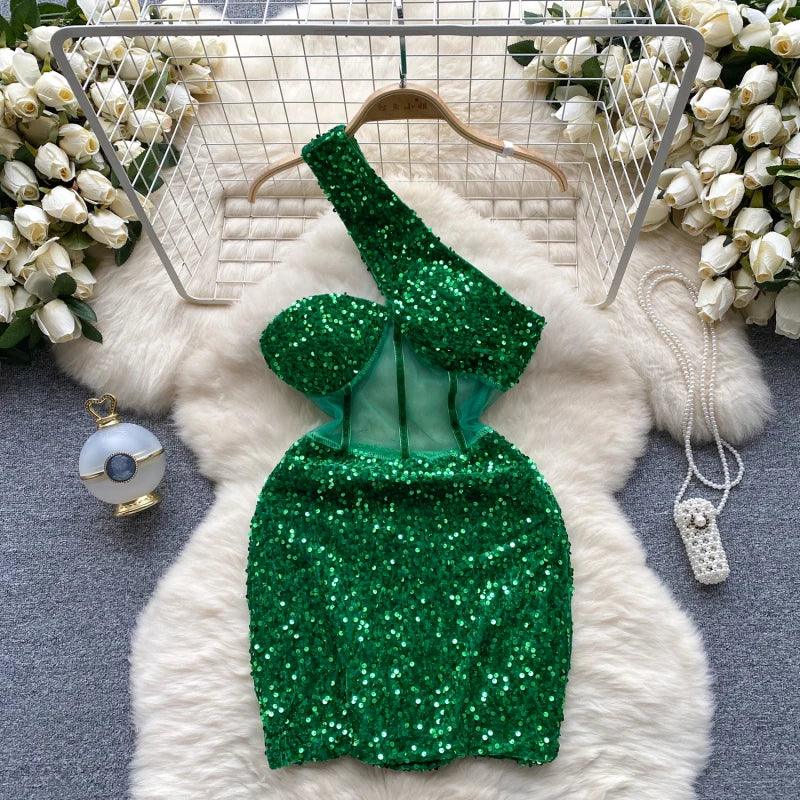 Short Sequin Dress - Piña Colada