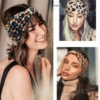 Leopard Print Headbands - Piña Colada