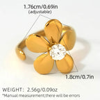 Cubic Zirconia Ring - Piña Colada