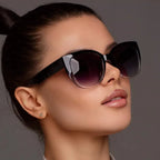 Trendy Cat Eye Gradient Sunglasses - Piña Colada