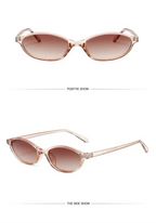 Retro Oval Frame Sunglasses - Piña Colada