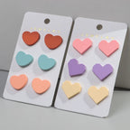 3Pairs/set Colorful Acrylic Earrings - Piña Colada