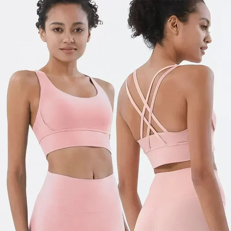 High-Waist Sports Leggings with Phone Pocket Set - Piña Colada
