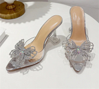 Crystal Bowknot Slippers Sexy - Piña Colada