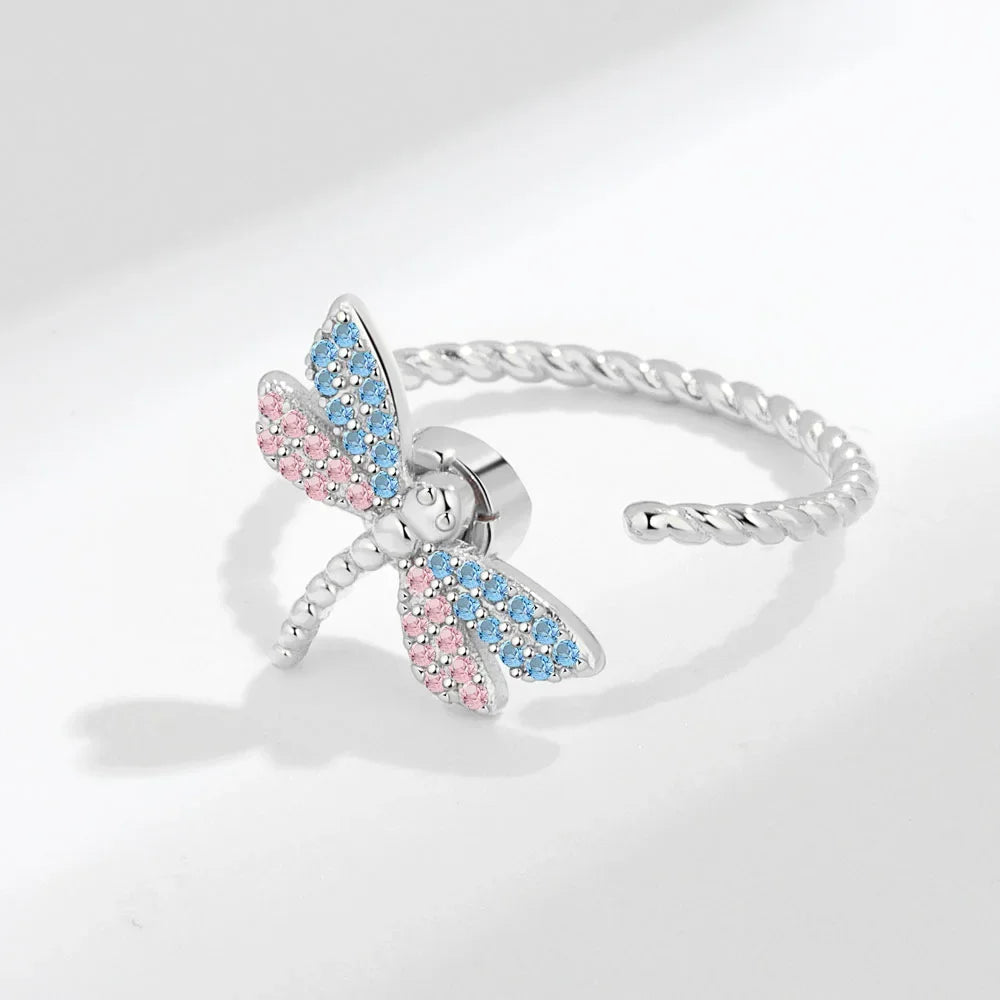 Spinner Ring Crystal Flower - Piña Colada