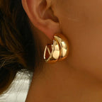 Chunky Hoop Earrings - Piña Colada