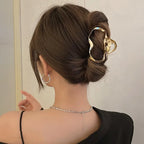 Metal Geometric Hair Claws - Piña Colada