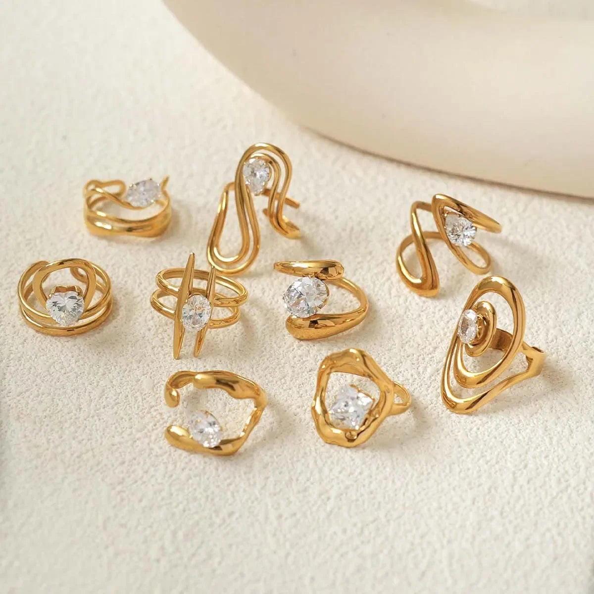 Cubic Zirconia Ring - Piña Colada
