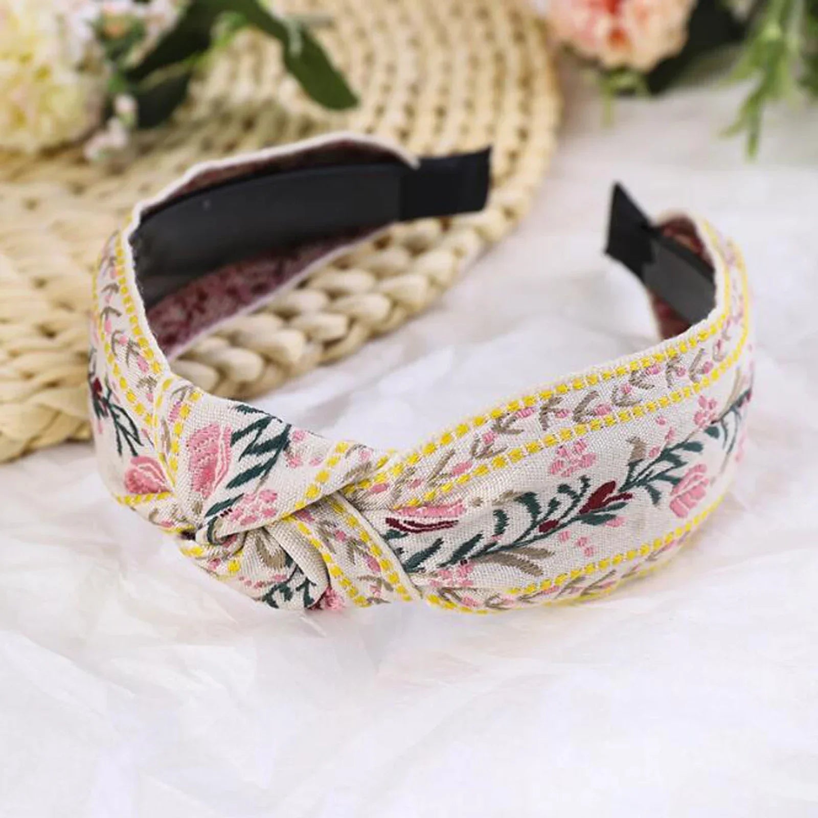 Headband Bohemia Flower - Piña Colada