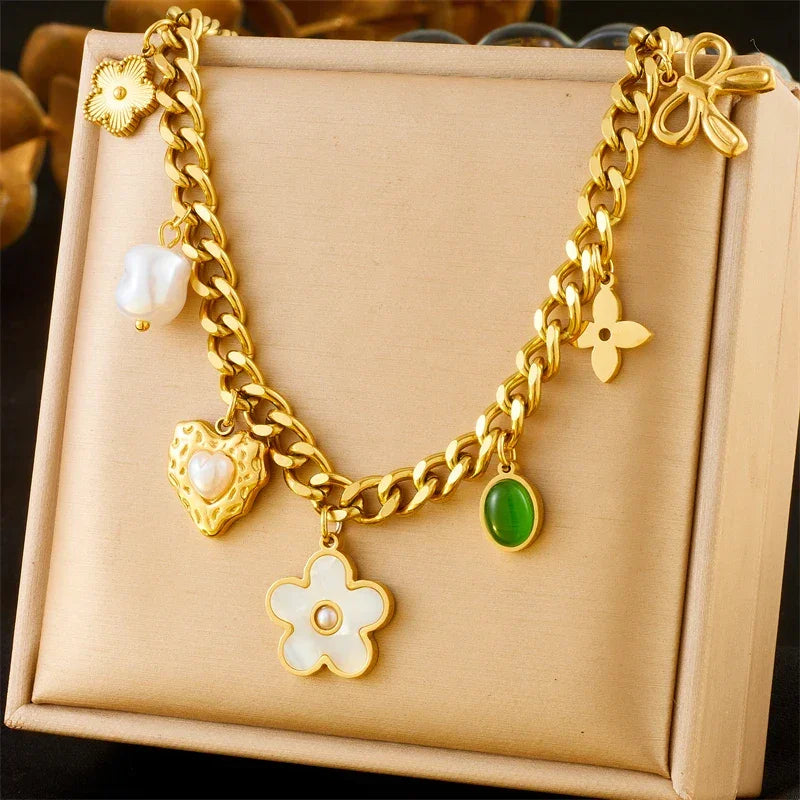 316L Stainless Steel Necklace New Trend - Piña Colada
