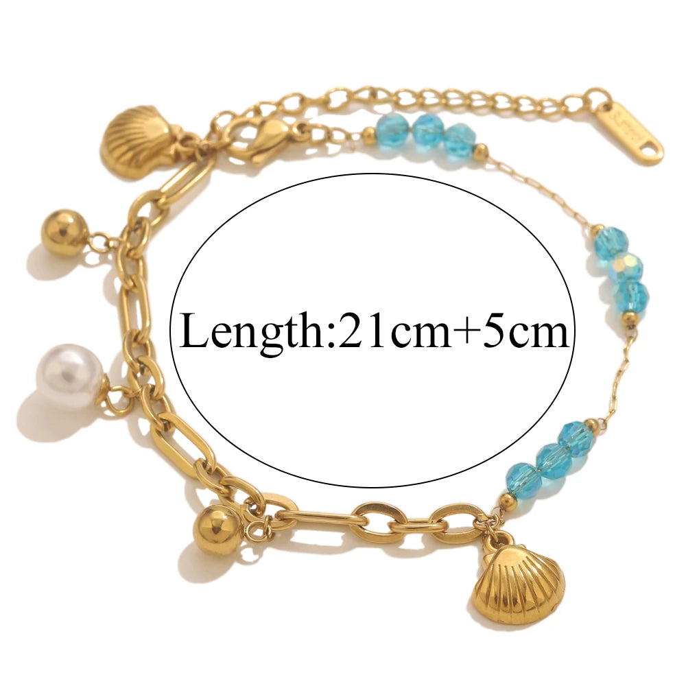 Seashell Bracelet Gold-Plated