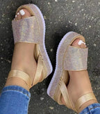 Platform Sandals Wedges - Piña Colada
