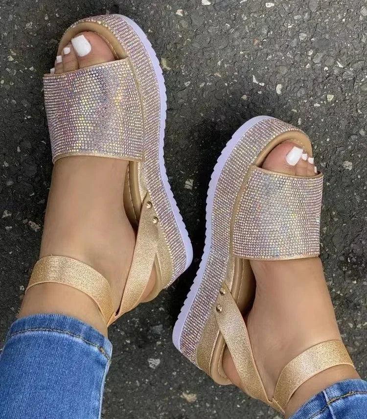 Platform Sandals Wedges - Piña Colada