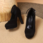 High Heels Buckle Chunky Platform - Piña Colada