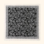 Leopard Print Square Scarf Satin Silk - Piña Colada