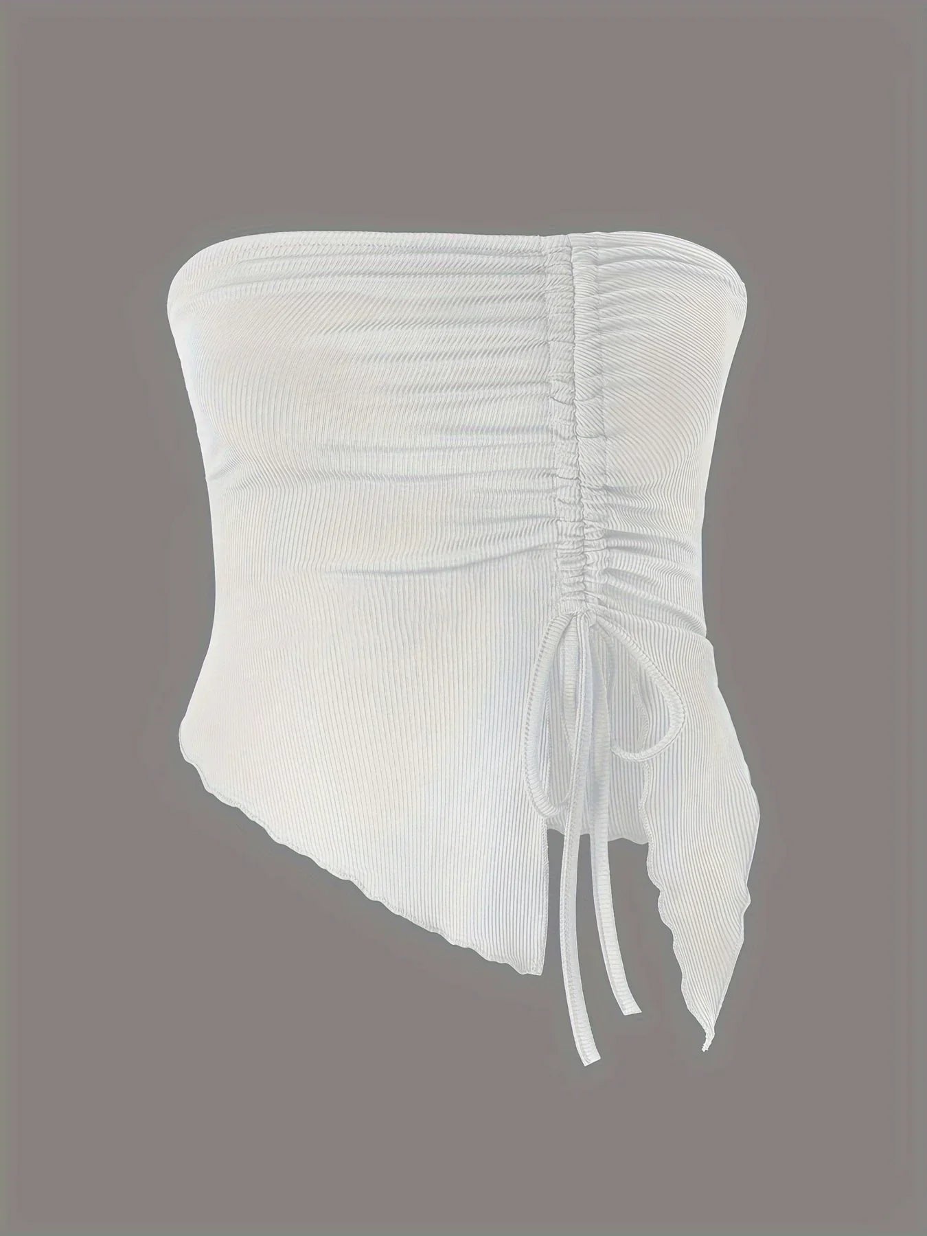 Asymmetrical Slim Off-Shoulder - Piña Colada