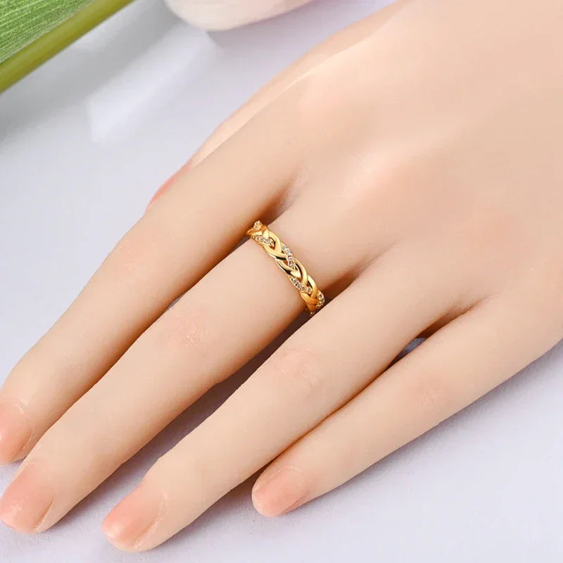 925 Sterling Ring Gold - Piña Colada