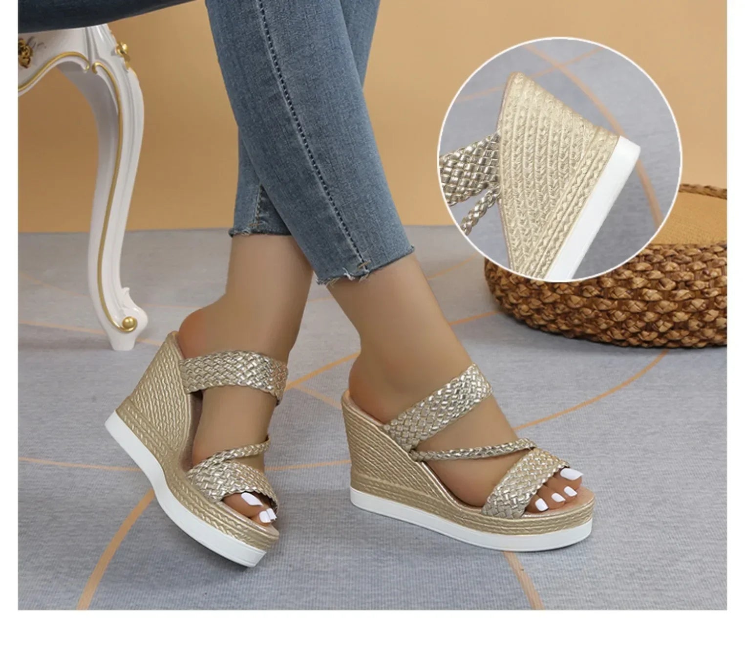Women Sandals Comfortable Wedges Casual - Piña Colada