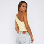 Cutenova Beaded Knit Tank Top – Sparkle in Casual Comfort - Piña Colada