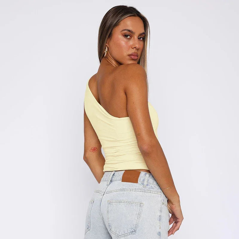 Cutenova Beaded Knit Tank Top – Sparkle in Casual Comfort - Piña Colada