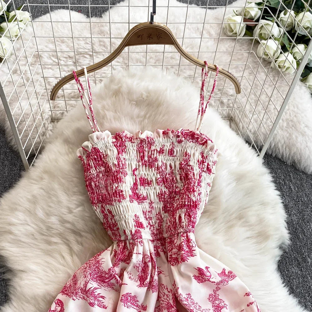 V Neck Dress Sleeveless Ankle Length - Piña Colada