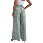 Floral high-waisted pants - Piña Colada