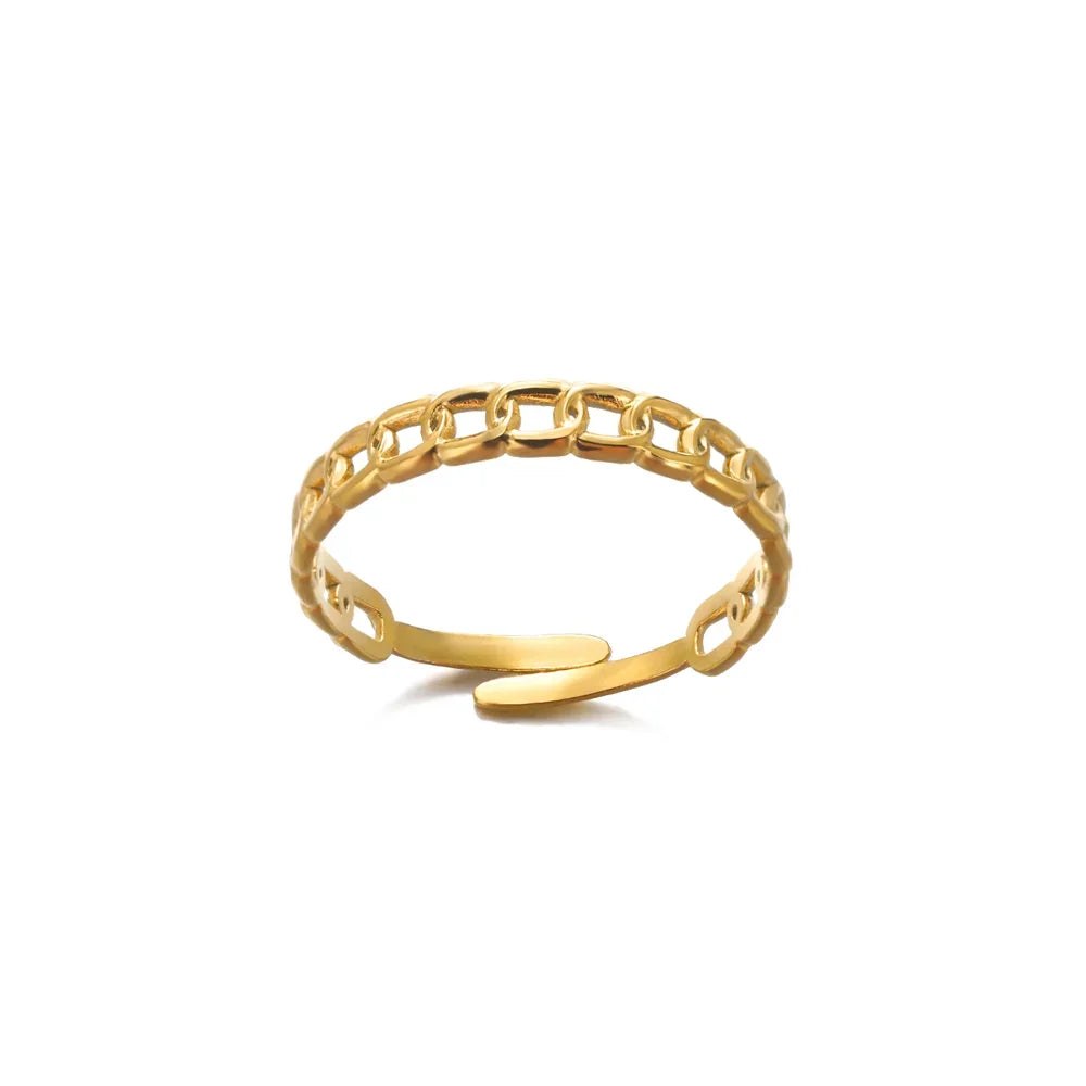 Stainless Steel Rings for Women Gold - Piña Colada