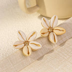 Shell Stud Earring - Piña Colada