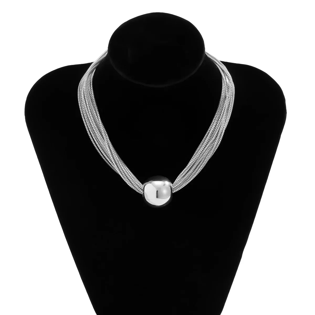 Multilayer Chain Clavicle Necklace - Piña Colada