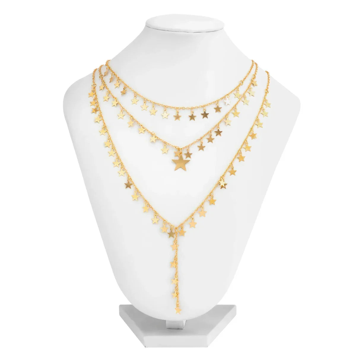 3Pcs/Set Star Tassel Long Pendant Necklace - Piña Colada